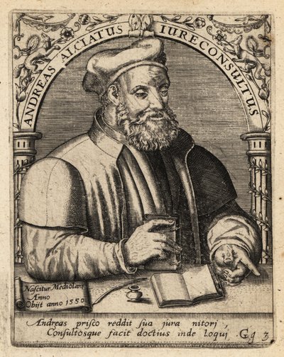 Andrea Alciato autorstwa Theodore de Bry