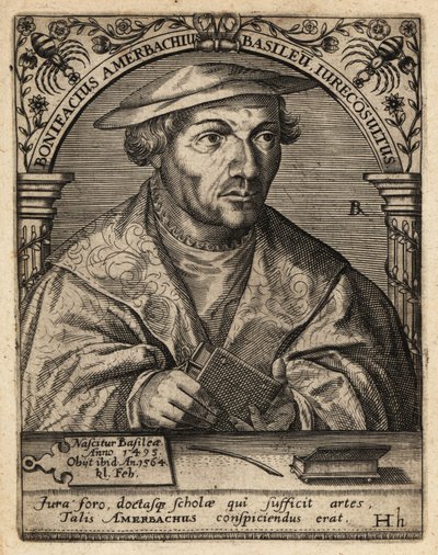 Bonifacy Amerbach autorstwa Theodore de Bry