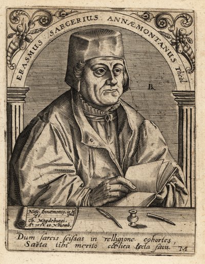 Erasmus Sarcerius autorstwa Theodore de Bry