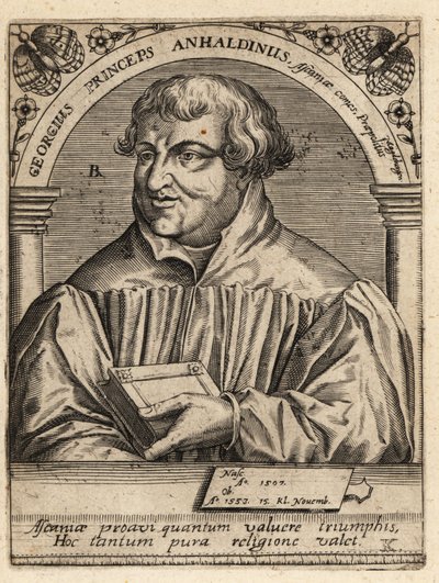 Jerzy III, książę Anhalt-Dessau autorstwa Theodore de Bry