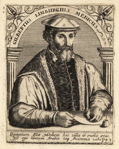 Gilbert Fusch z Limburga, holenderski lekarz, 1504-1567. autorstwa Theodore de Bry