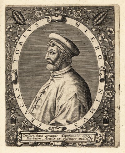 Girolamo Fracastoro, włoski lekarz autorstwa Theodore de Bry