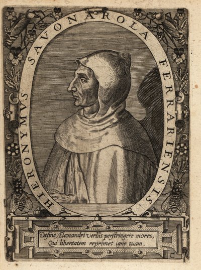 Girolamo Savonarola autorstwa Theodore de Bry
