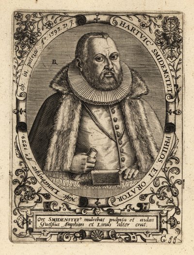 Hartwig Schmidenstedt, niemiecki retor. autorstwa Theodore de Bry