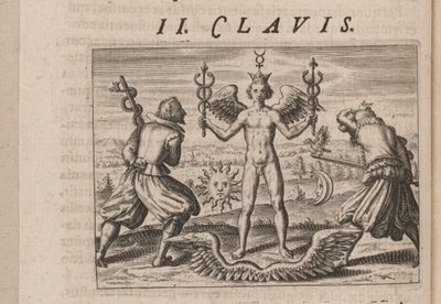 Ilustracja do Tripus Avrevs, czyli trzech traktatów wybranych chemików.., 1618 autorstwa Theodore de Bry