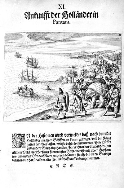 Inwazja wiceadmirała Sebolda, 1606 autorstwa Theodore de Bry