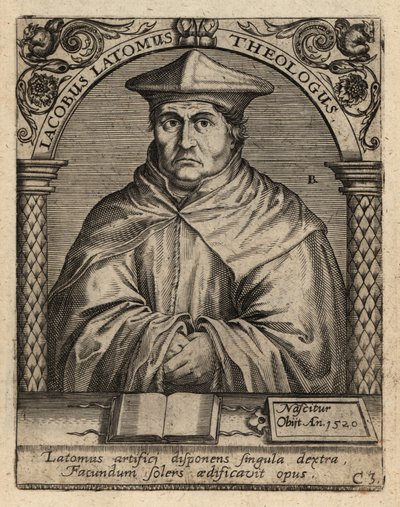 Jacques Masson, c1475-1544, teolog flamandzki. autorstwa Theodore de Bry