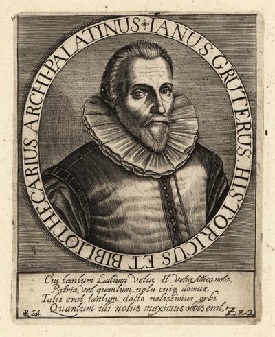 Jan Gruter, filolog pochodzenia flamandzkiego autorstwa Theodore de Bry