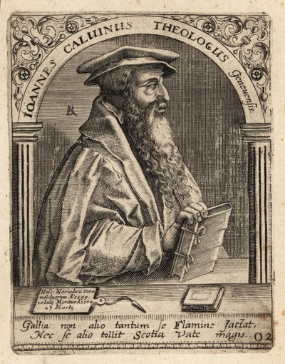 Jean Calvin autorstwa Theodore de Bry