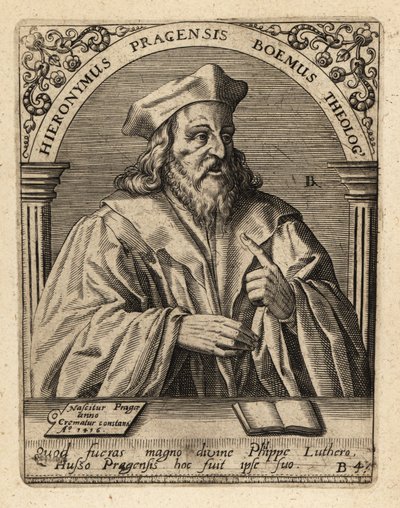 Hieronim z Pragi autorstwa Theodore de Bry