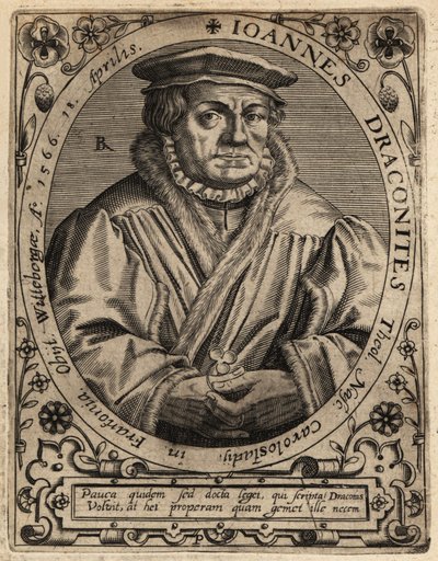 Johann Drakonici autorstwa Theodore de Bry