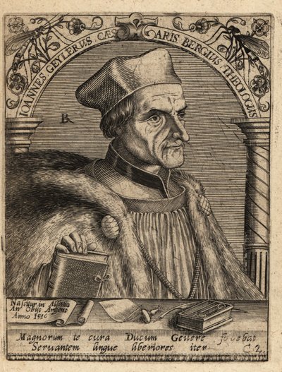 Johann Geiler z Kaisersberg autorstwa Theodore de Bry