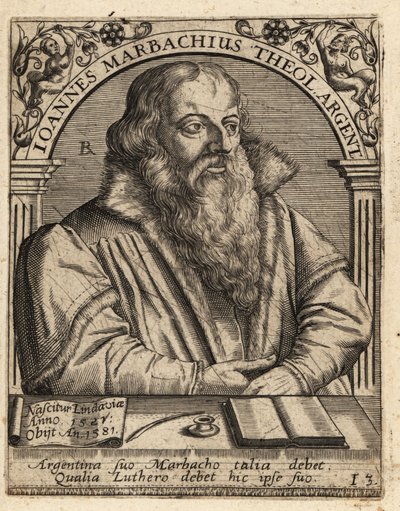 Johann Marbach autorstwa Theodore de Bry
