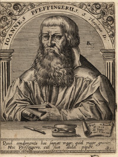 Johann Pfeffinger autorstwa Theodore de Bry