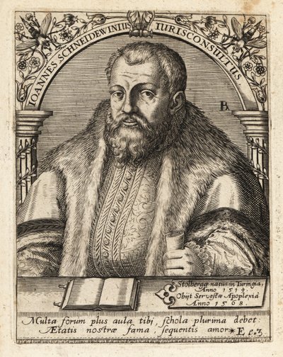 John Schneidewein autorstwa Theodore de Bry