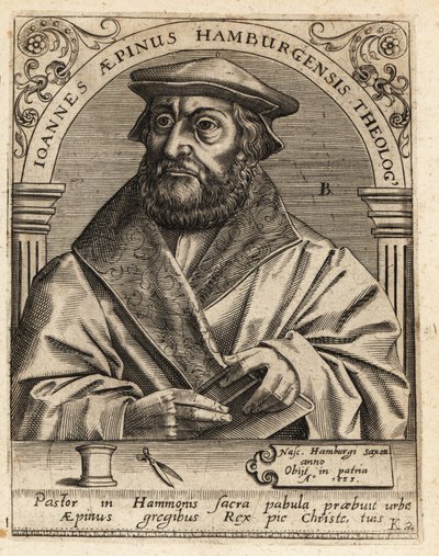 Johannes Aepinus autorstwa Theodore de Bry