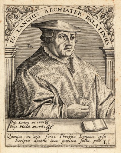Johannes Lange, niemiecki lekarz i chirurg autorstwa Theodore de Bry