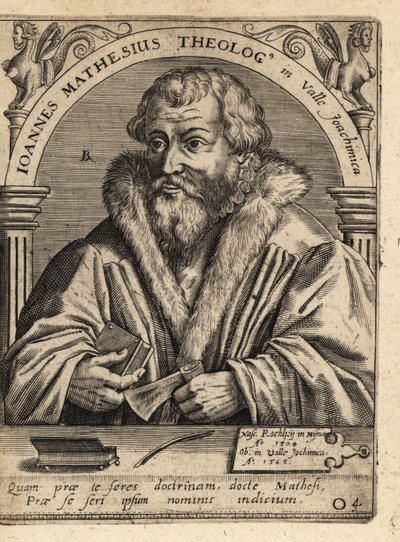 Johannes Mathesius autorstwa Theodore de Bry