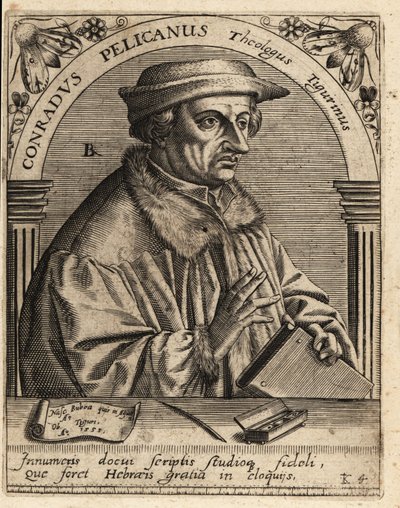 Konrad Pellikan autorstwa Theodore de Bry