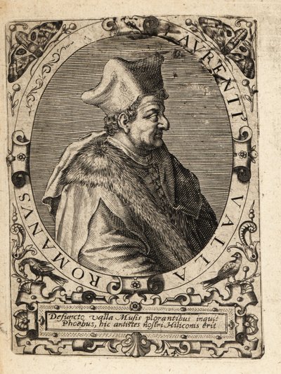 Lorenzo Valla, c1407-1457, włoski humanista. autorstwa Theodore de Bry