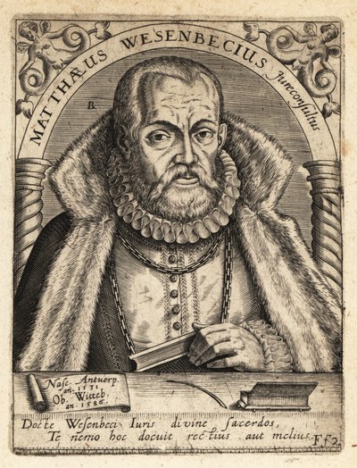 Mateusz Wesenbeck autorstwa Theodore de Bry