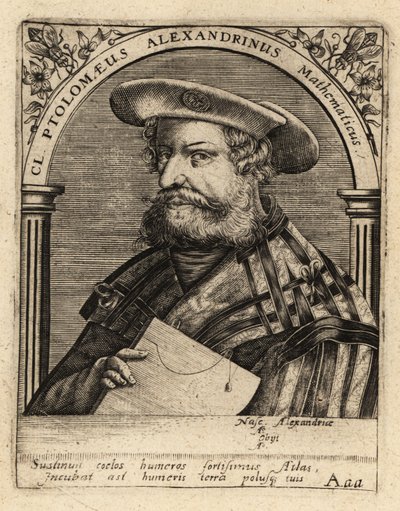 Nicolaus Germanus, niemiecki kartograf. autorstwa Theodore de Bry