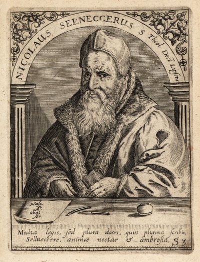 Nikolaus Selnecker autorstwa Theodore de Bry