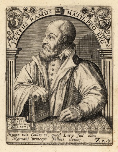 Petrus Ramus, francuski humanista. autorstwa Theodore de Bry