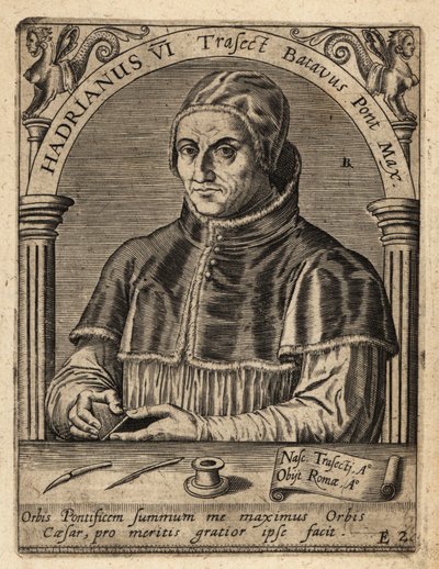Papież Adrian VI autorstwa Theodore de Bry