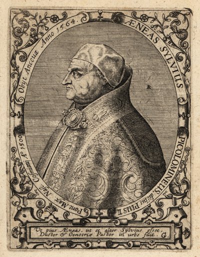 Papież Pius II autorstwa Theodore de Bry
