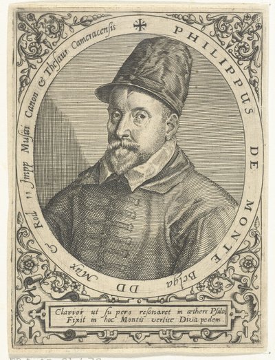 Portret kompozytora Philippe de Monte (1521-1603) autorstwa Theodore de Bry