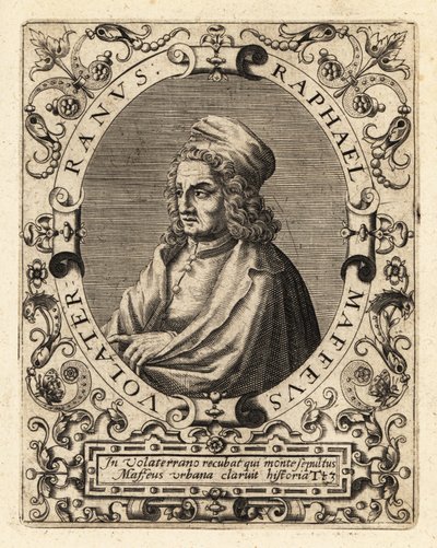 Raffaello Maffei, włoski historyk autorstwa Theodore de Bry