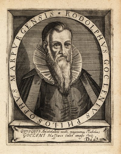 Rudolf Goclenius Starszy, niemiecki filozof scholastyczny. autorstwa Theodore de Bry