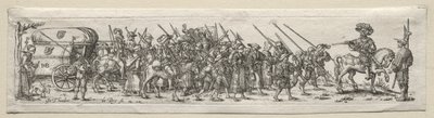 Żołnierze w Marszu. autorstwa Theodore de Bry