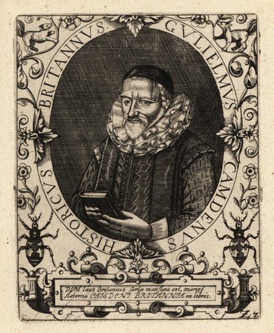 William Camden, angielski antykwariusz. autorstwa Theodore de Bry