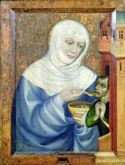 Św. Elżbieta Węgierska (1207-31) autorstwa Theodoricus of Prague