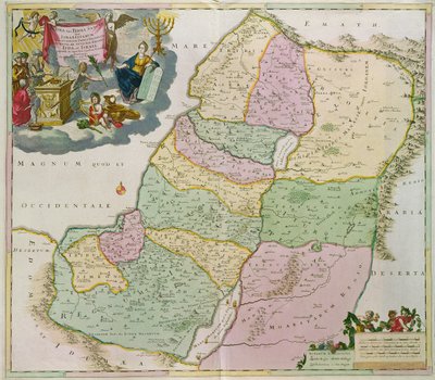 Mapa Ziemi Świętej autorstwa Theodorus Danckerts