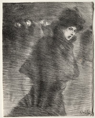 Przechodząca kobieta autorstwa Théophile Alexandre Steinlen