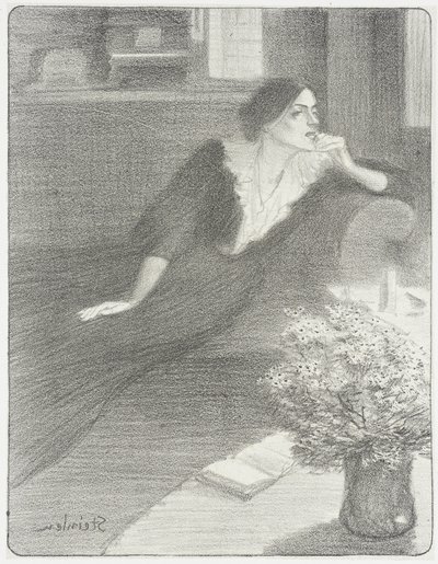 Piosenka o zmierzchu autorstwa Théophile Alexandre Steinlen