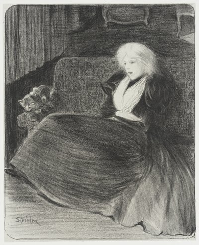Delikatna pieśń autorstwa Théophile Alexandre Steinlen