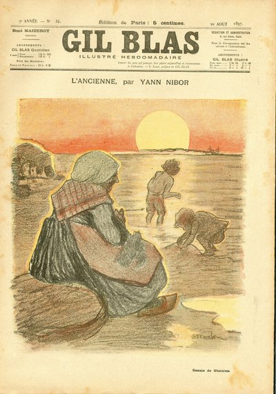 Okładka „Gil Blas”” autorstwa Théophile Alexandre Steinlen