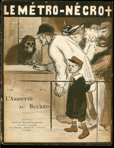 Okładka „The Butter Plate”, numer 125, Satirique en Colors autorstwa Théophile Alexandre Steinlen