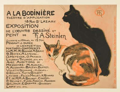 Ausstellung des gezeichneten und gemalten Werks von T. A. Steinlen autorstwa Théophile Alexandre Steinlen