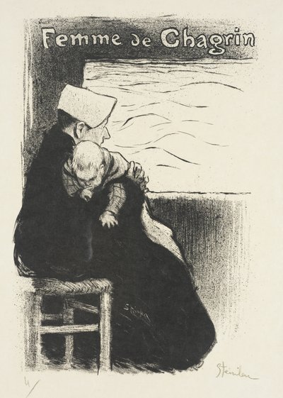 Kobieta smutku autorstwa Théophile Alexandre Steinlen