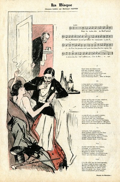 Ostatnia strona magazynu Gil Blas nr. 4 stycznia 22 autorstwa Théophile Alexandre Steinlen