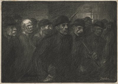 Pracownicy opuszczający fabrykę autorstwa Théophile Alexandre Steinlen
