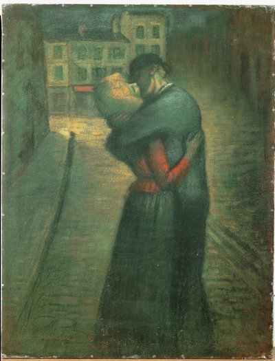 Wieczorne spotkanie (olej na płótnie) autorstwa Theophile Alexandre Steinlen
