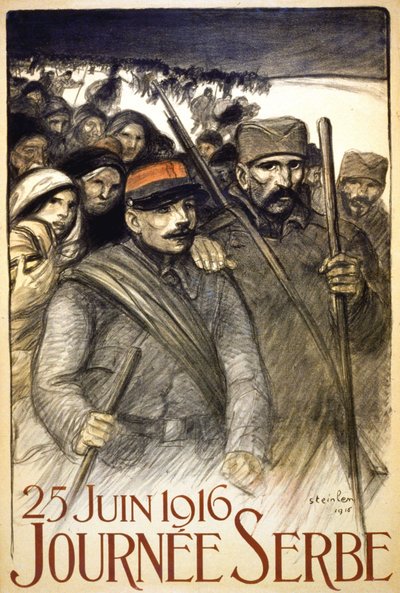 Dzień Serbski, 25 czerwca autorstwa Théophile Alexandre Steinlen