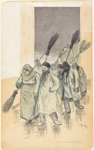 Zamiatacze autorstwa Théophile Alexandre Steinlen