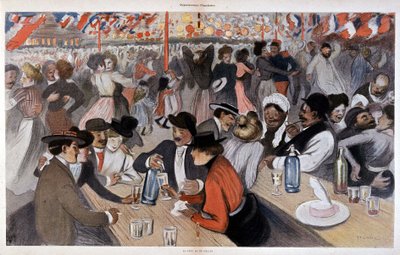Święto 14 lipca Steinlen, b.d. v. 1902 autorstwa Théophile Alexandre Steinlen